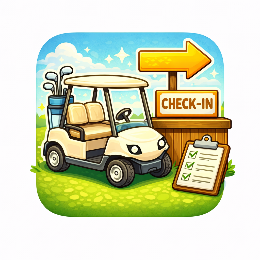 Check-In For Golf Cart Rodeo