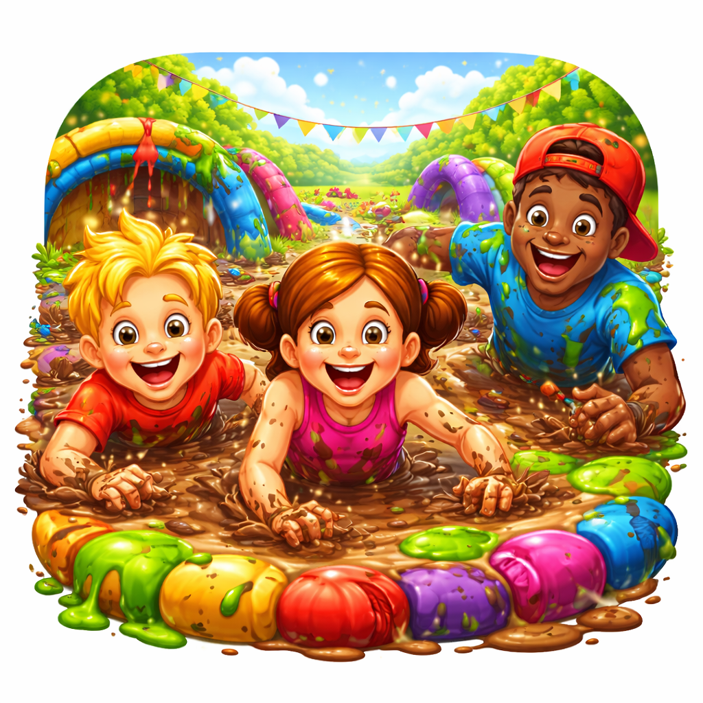 Family Messy Obstacle Course